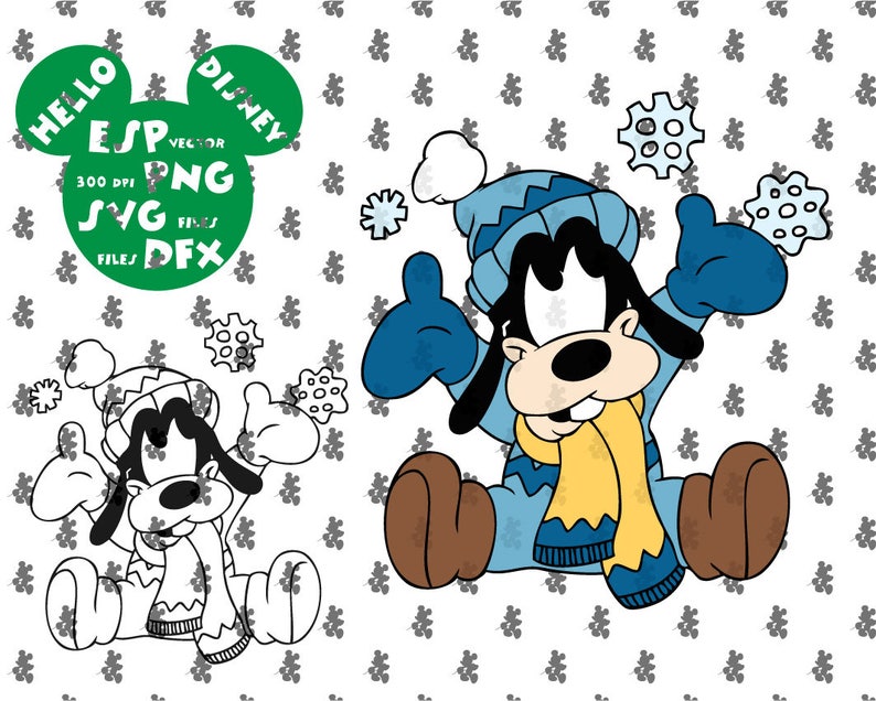 Download Disney Svg Goofy Babies Clipart Disney Cut files Mouse Die ...