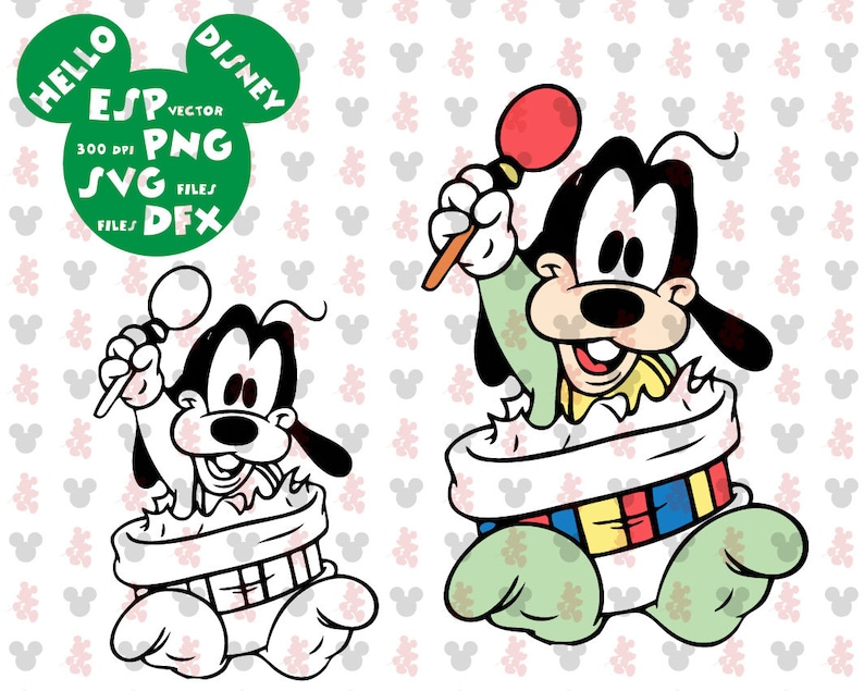 Download Disney Svg Goofy Babies Clipart Disney Cut files Mouse Die ...