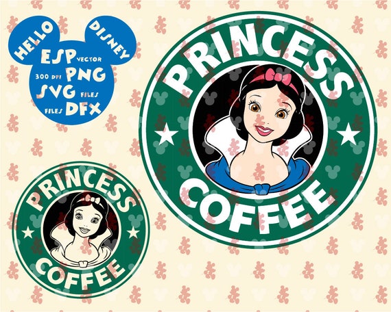 Download Disney Coffee Princess Coffee Clipart Disney Cut Files Etsy PSD Mockup Templates