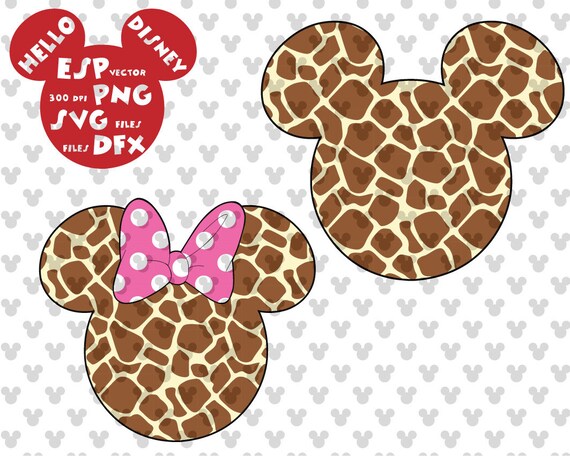 Mickey heads Disney Animal Kingdom Inspired Cut files | Etsy