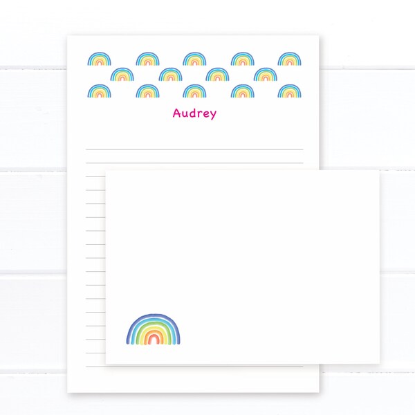 letter writing paper australia Personalised letter writing set - Rainbow - writing paper