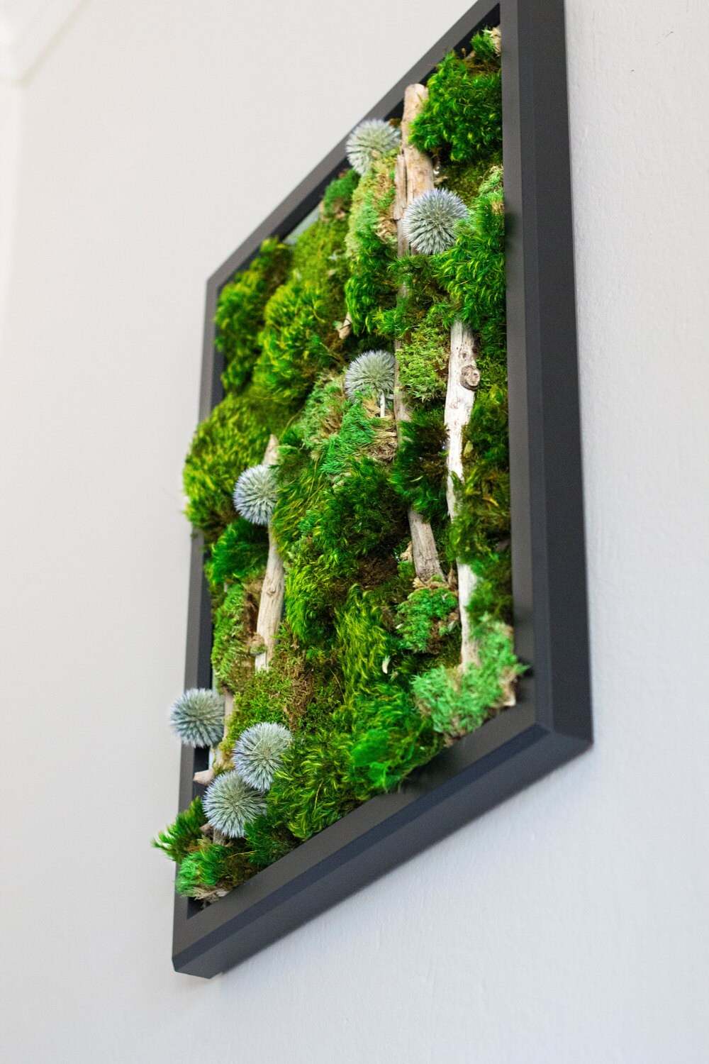 Preserved Moss Art Framed Real Moss Decor Living Moss Wall Etsy