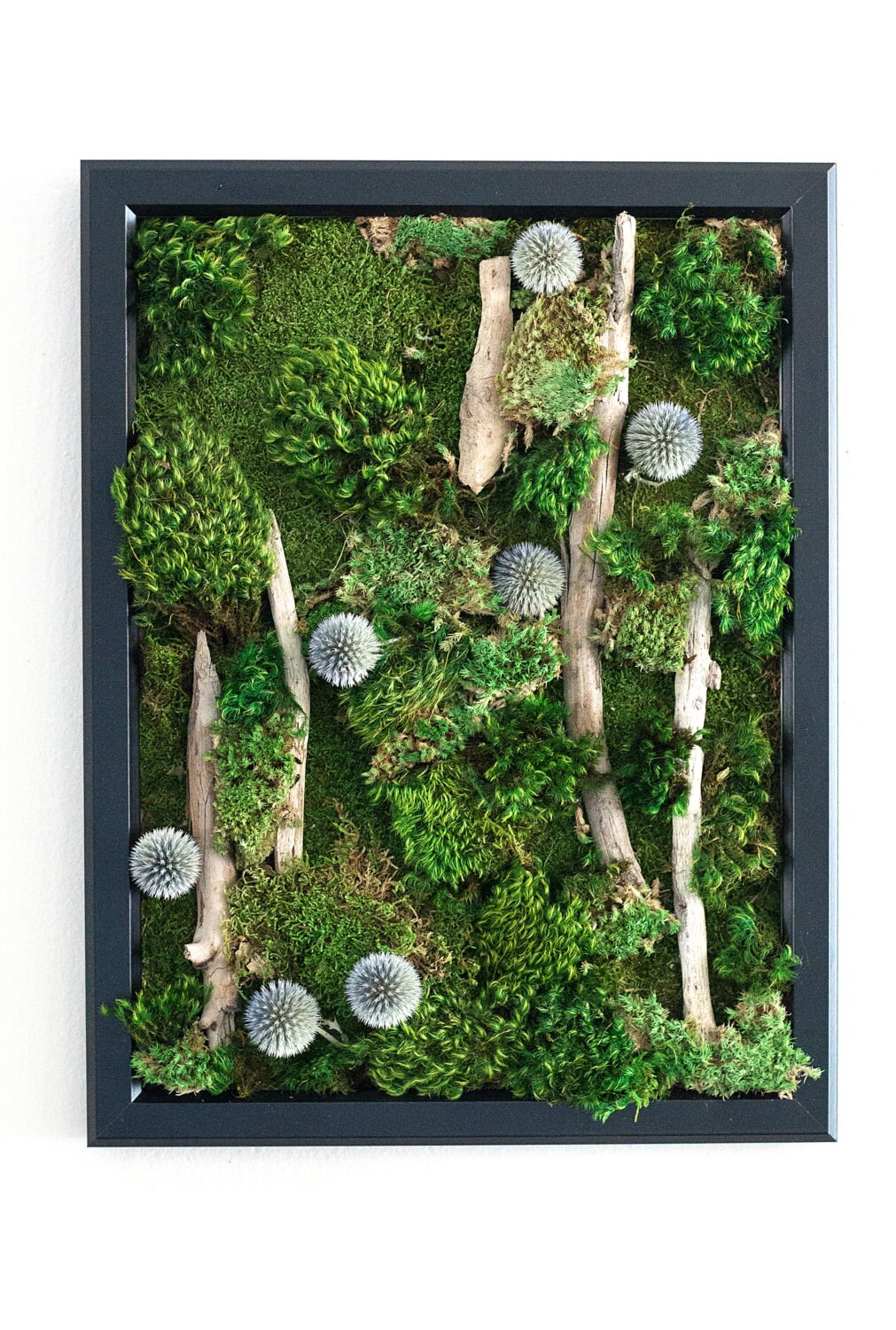 Preserved Moss Art Framed Real Moss Decor Living Moss Wall Etsy