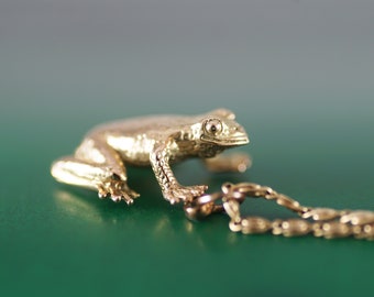 Vintage Frog Pendant, 9ct Rose Gold