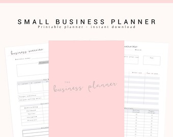 Small Business Planner PRINTABLE, Business Binder, Business Planner PRINTABLE, Etsy Business, Business Organizer, Home Business Planner