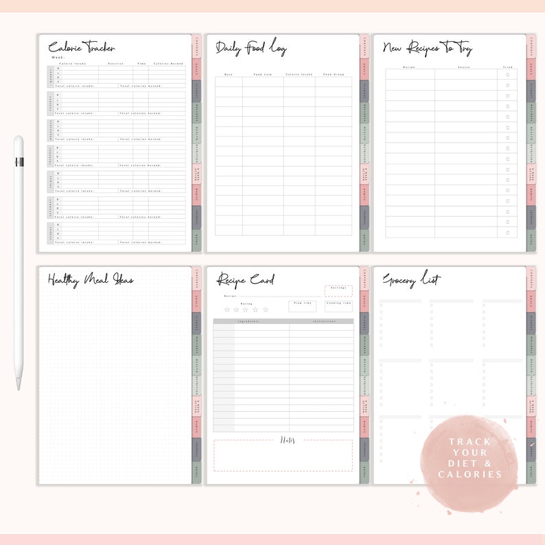 Digital Fitness & Health Planner Fitness Planner Goodnotes Etsy UK