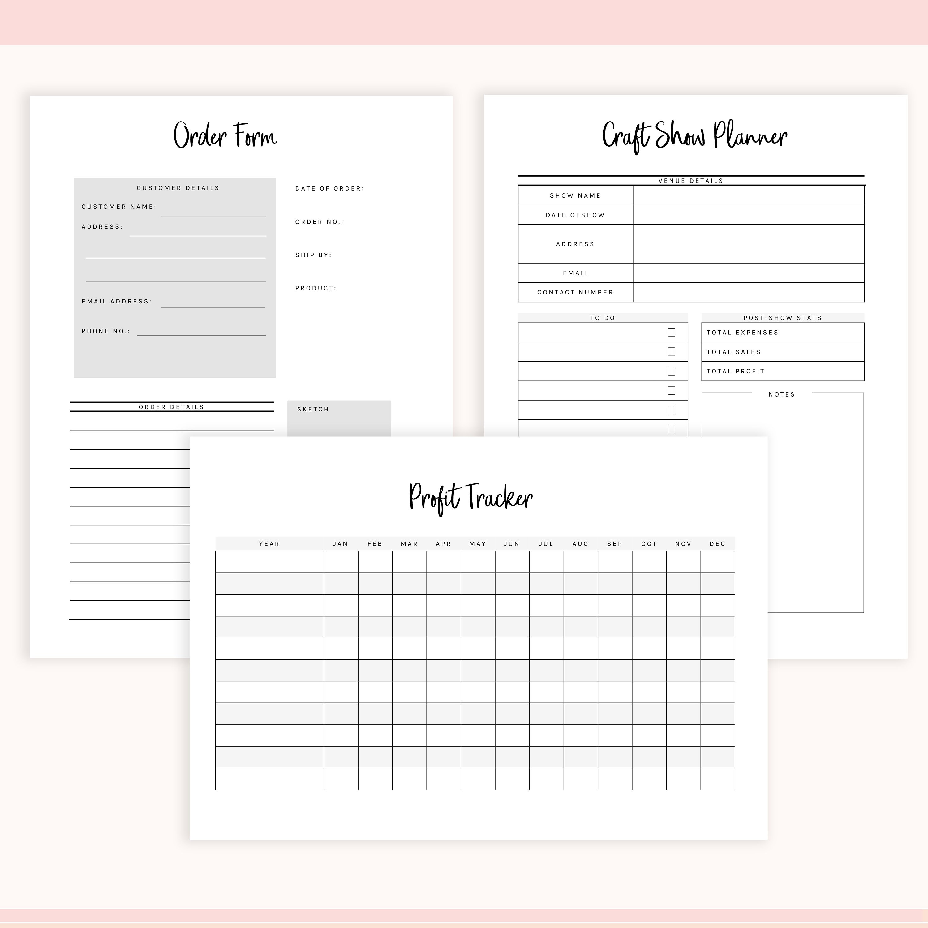 Etsy Business Planner Etsy Shop Planner Business Printable - Etsy