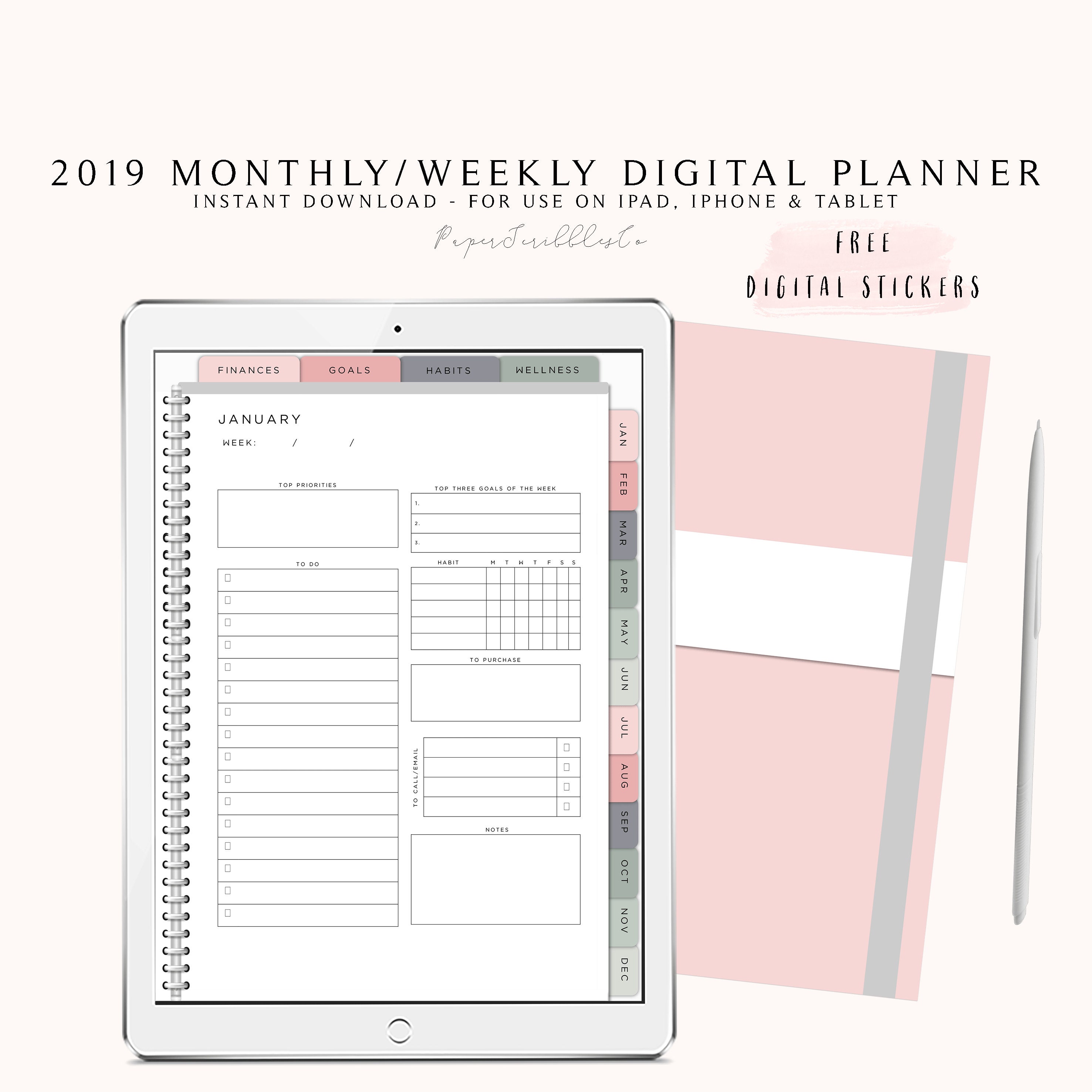 goodnotes digital planner realtor goodnotes digital planner realtor