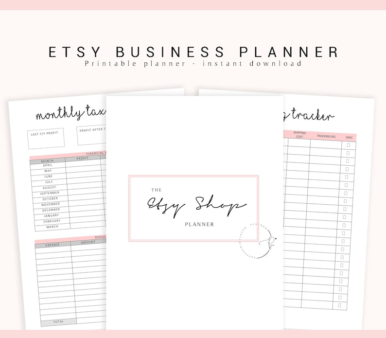Etsy Business Planner Etsy Shop Planner Business Printable - Etsy UK