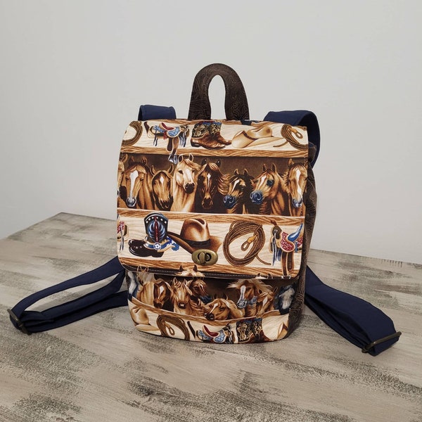 Horse Backpack Etsy