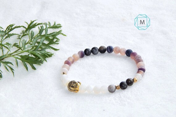 Bracelet BOUDDHA personnalis/é Cadeau femme personnalis/é Bijou pierre de naissance Bracelet ZEN Bijou personnalis/é Bijou /à initiale