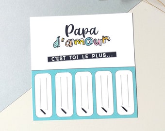 Cadeau Papa, Fête des Pères, carte cadeau