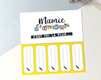 Cadeau Mamie, Fête des grands-Mères, carte cadeau