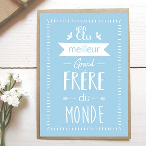 Carte, Grand Frère,Cadeaux