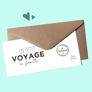 Carte à gratter,Voyage,Week-end,Vacances,Surprise, cadeau Voyage en famille