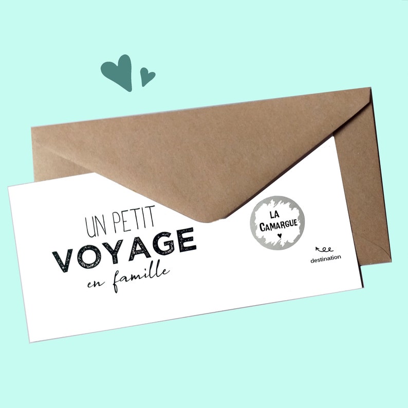 Carte à gratter,Voyage,Week-end,Vacances,Surprise, cadeau Voyage en famille