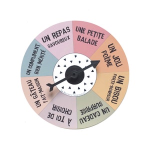 Carte ROUE, cadeau surprise, carte cadeau, saint valentin