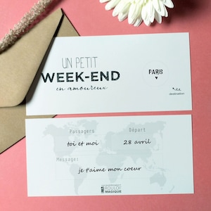 Carte à gratter,Voyage,Week-end,Vacances,Surprise, cadeau image 6
