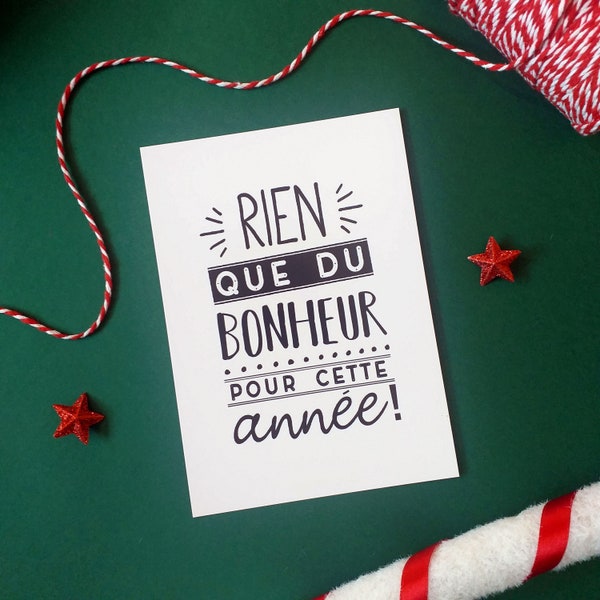 Carte bonne année,carte de voeux, happy new year, meilleurs voeux, carte cadeau