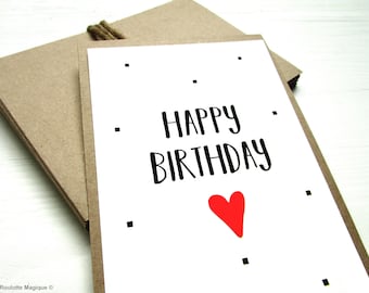 Carte anniversaire,Happy Birthday,carte cadeau,faire part,anniversaire