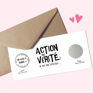 Carte à gratter, cadeau, surprise, carte cadeau