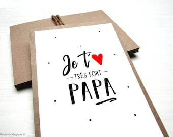 Carte De Fete Des Peres Etsy