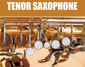 Tenor Saxophone. Colorful Full Range Fingering Chart