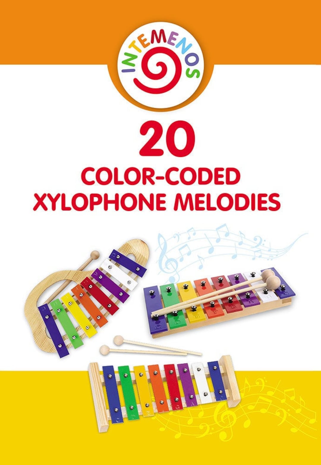 20 Colorcoded Xylophone Melodies Lettercoded Songbook for Children