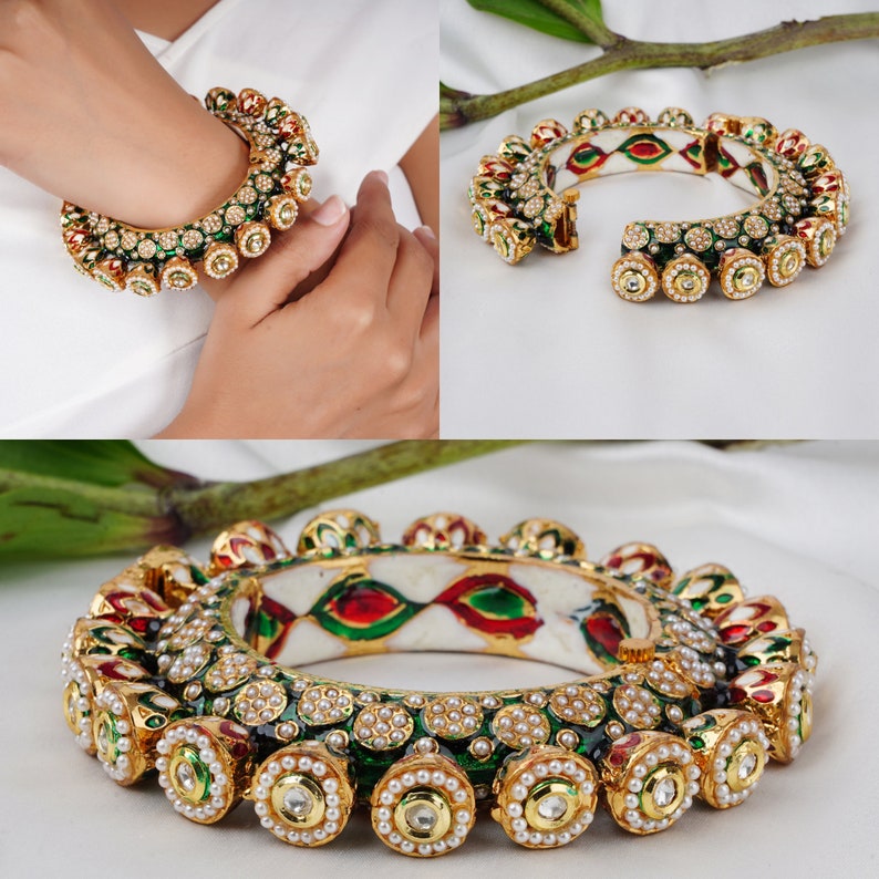 Buy this indian jewelry crafted with 14k yellow gold electromagnetic plating and tarnish resistant