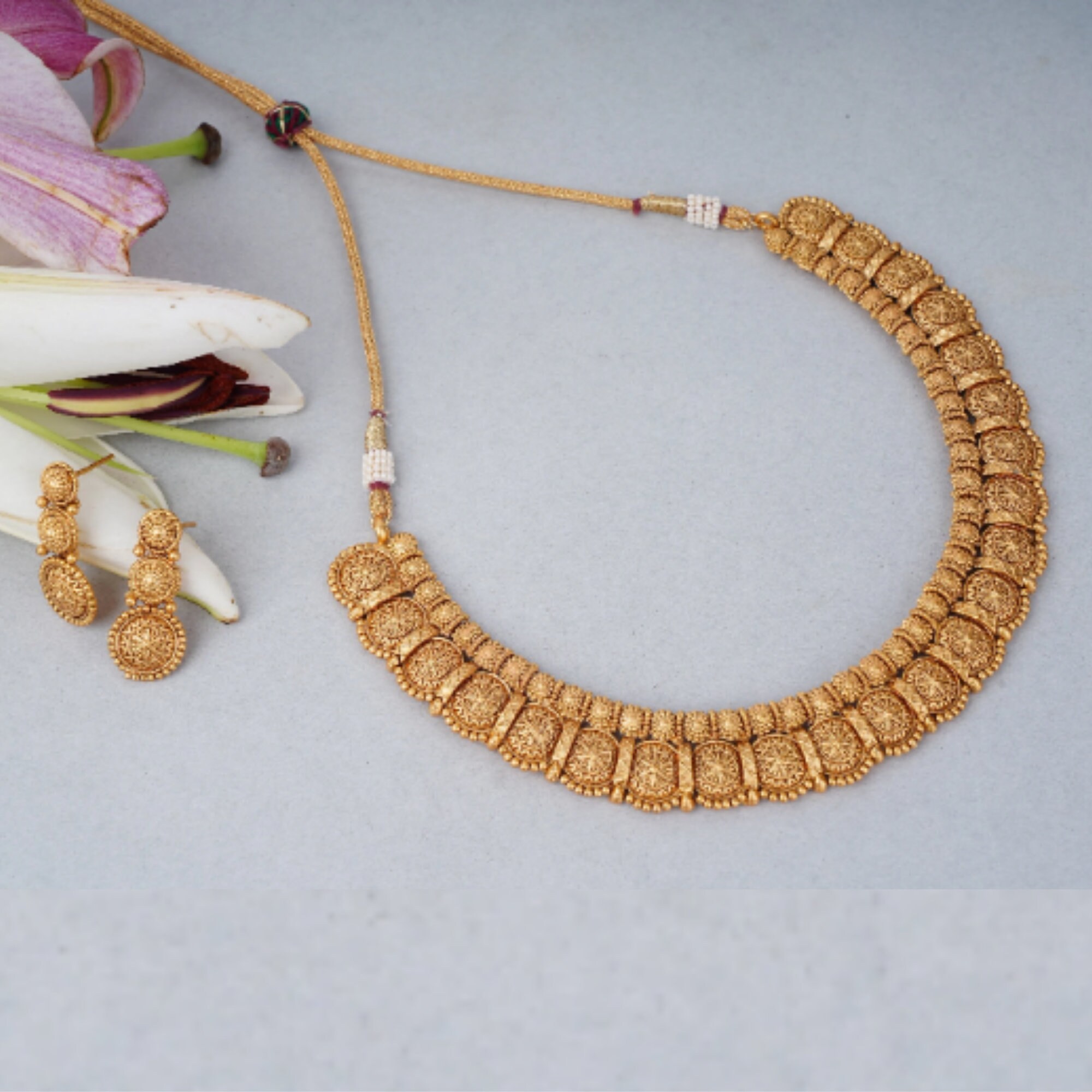 Indian Gold Choker - Etsy