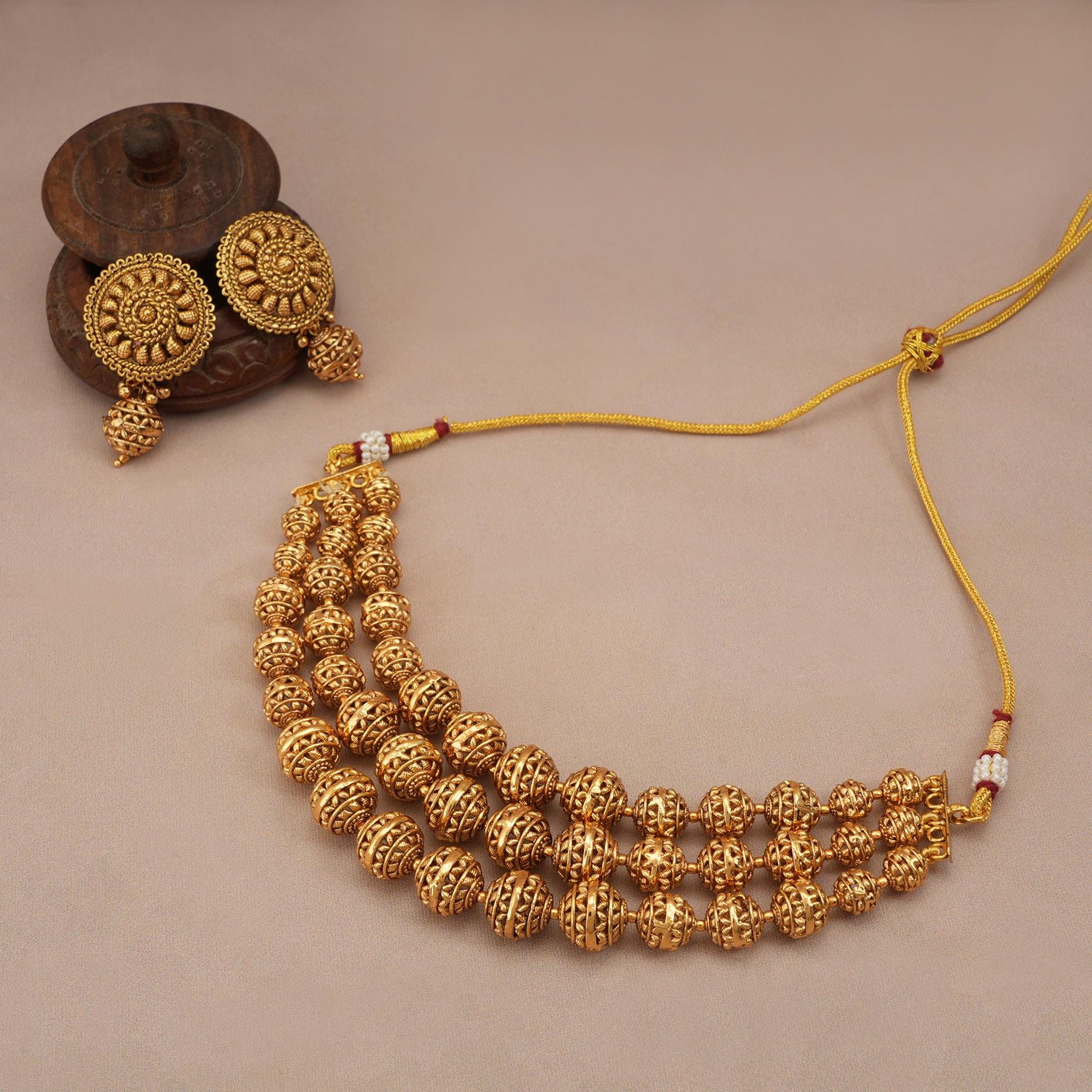 Indian Jewellery, Traditional Necklace Set, Jewellery for Festive