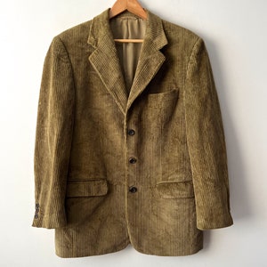 Mens 3xl Green Corduroy Blazer Etsy