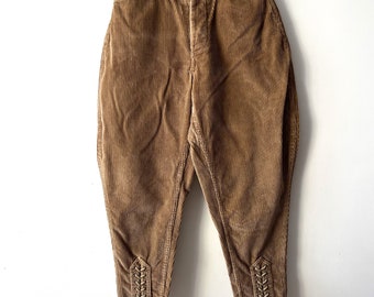 Vintage Rider style pants Corduroy BENSIMON Pants Corduroy Trousers Mountain walk Clothing Pants High waist corduroy pants Size Medium