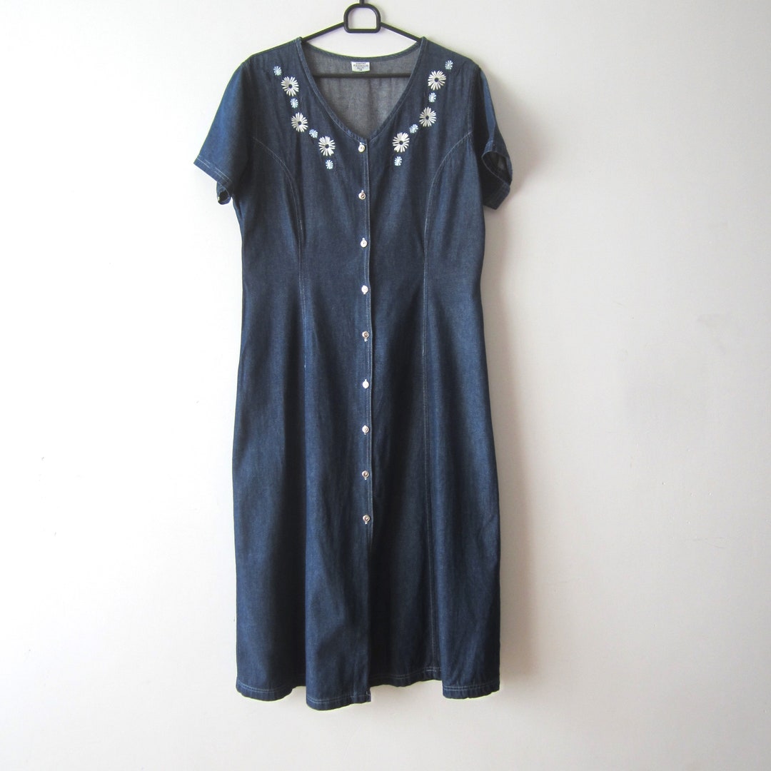 Button Down Tropical Short Sleeve Shirt Dress