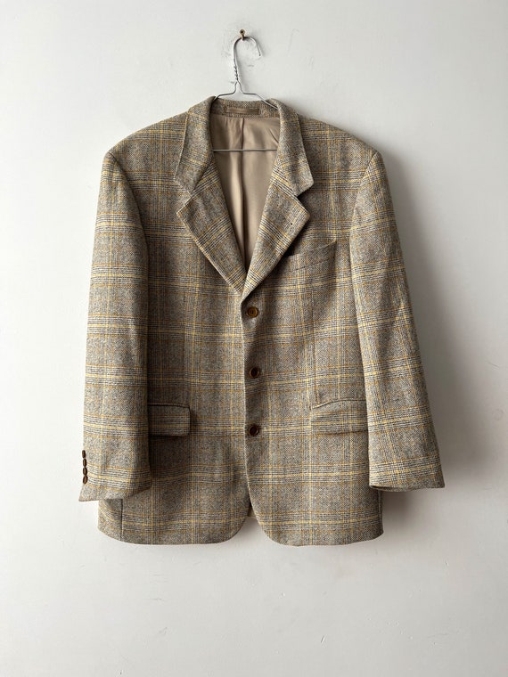 Auto Meyella gelijktijdig Buy Vintage Wool Blend Cashmere Jacket Hugo Boss Plaid Jacket Online in  India - Etsy