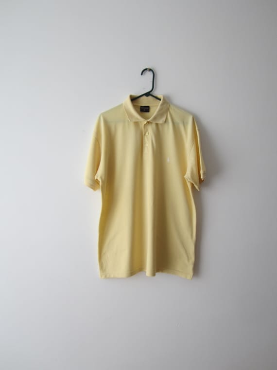 mens yellow ralph lauren shirt