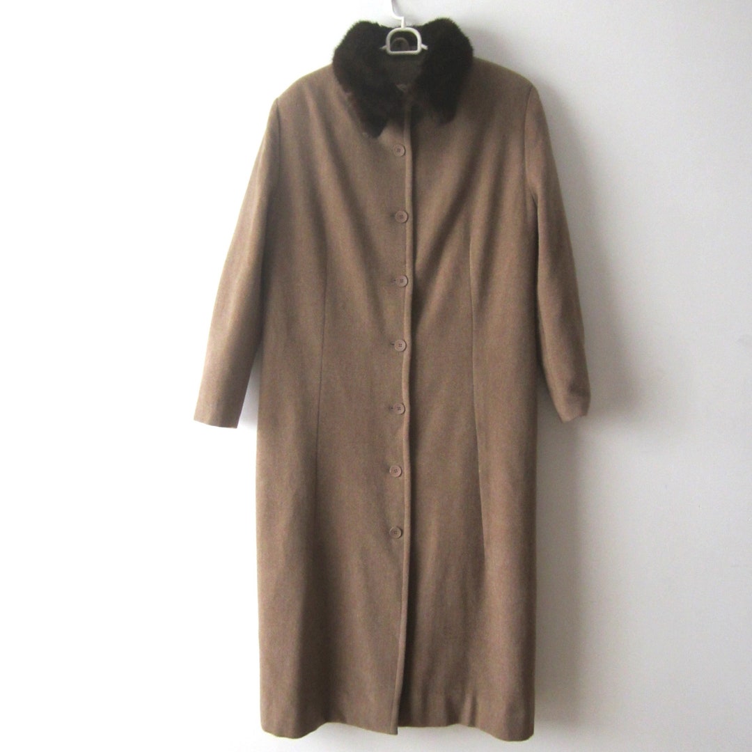 Womens Traditional Brown Wool Coat