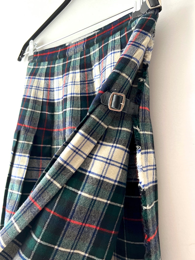 Kilt Vintage Écosse - Carreaux Marron Laine Kinloch Anderson - Taille 43 - Occasion Très Bon État