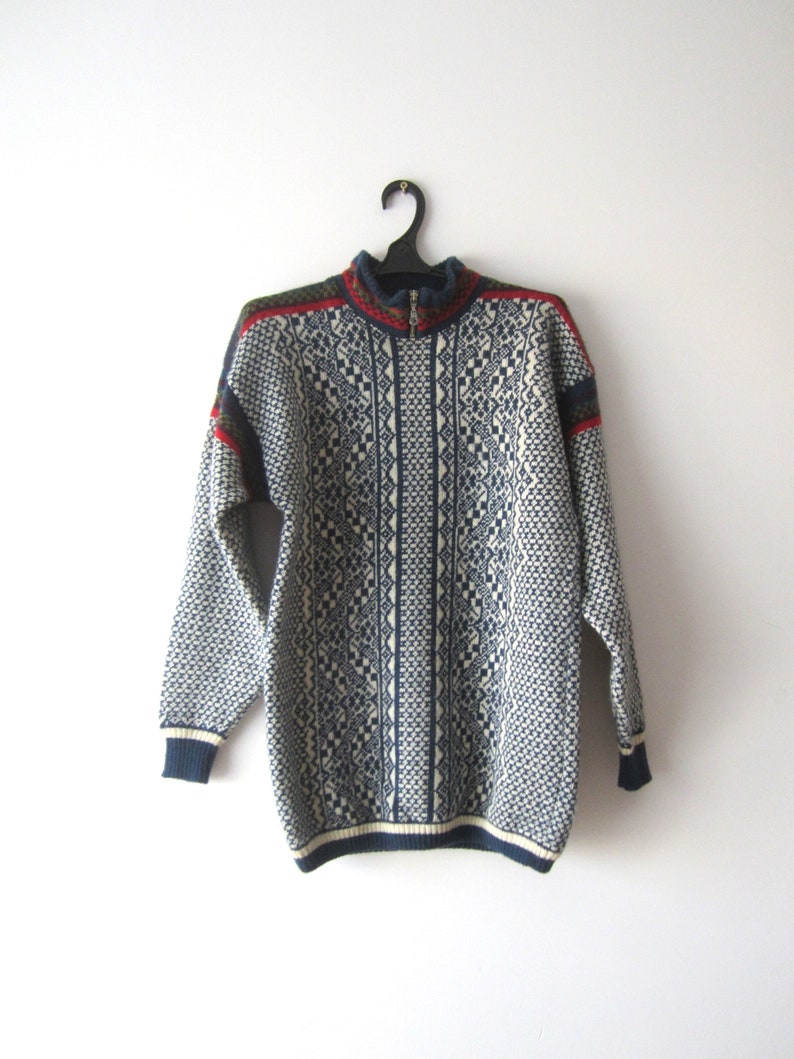 Vintage Nordic Mens Jumper Wool Warm Scandinavian Classics | Etsy