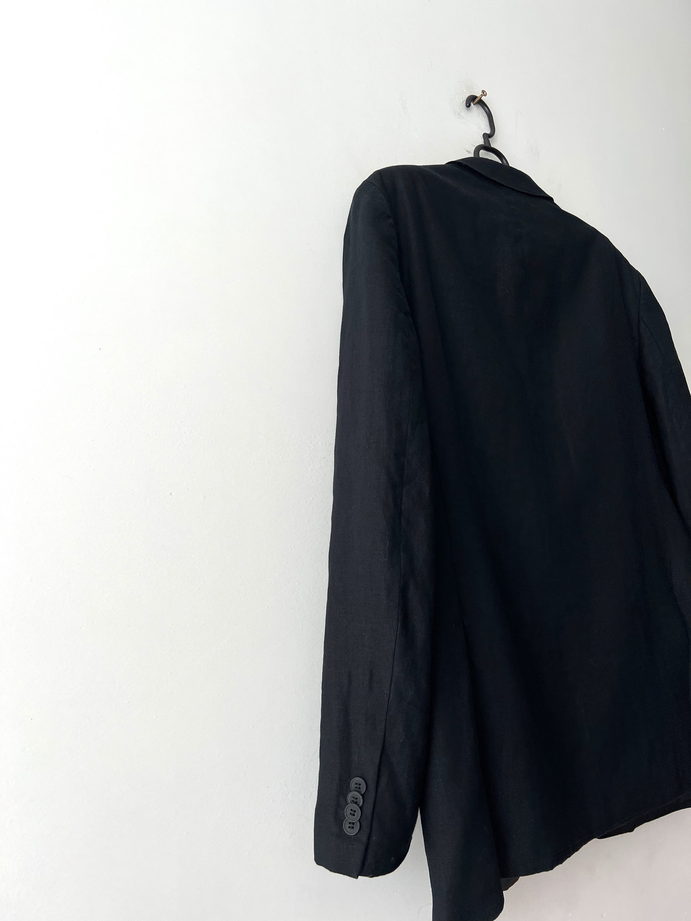 Mens Black Linen Jacket