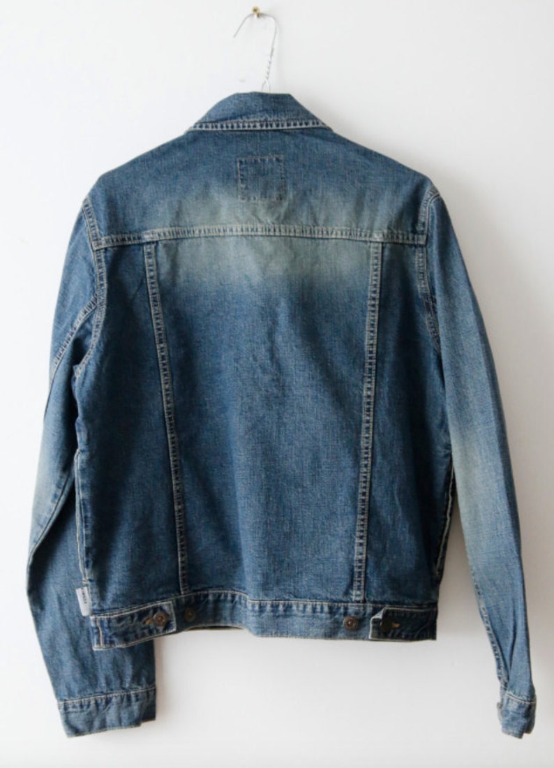 Vintage Men Jeans Jacket 90's Denim Jacket Hipster Denim - Etsy