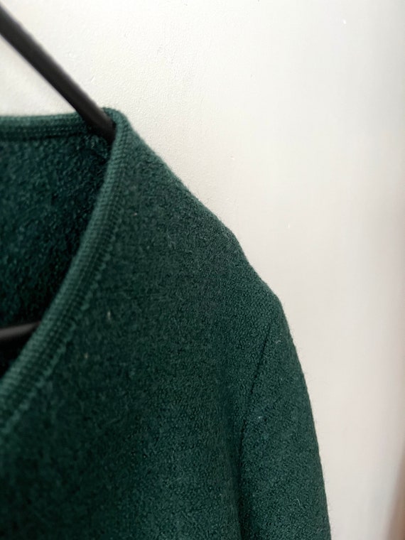 Vintage Green Black Wool Dirndl Jacket Women Germ… - image 4