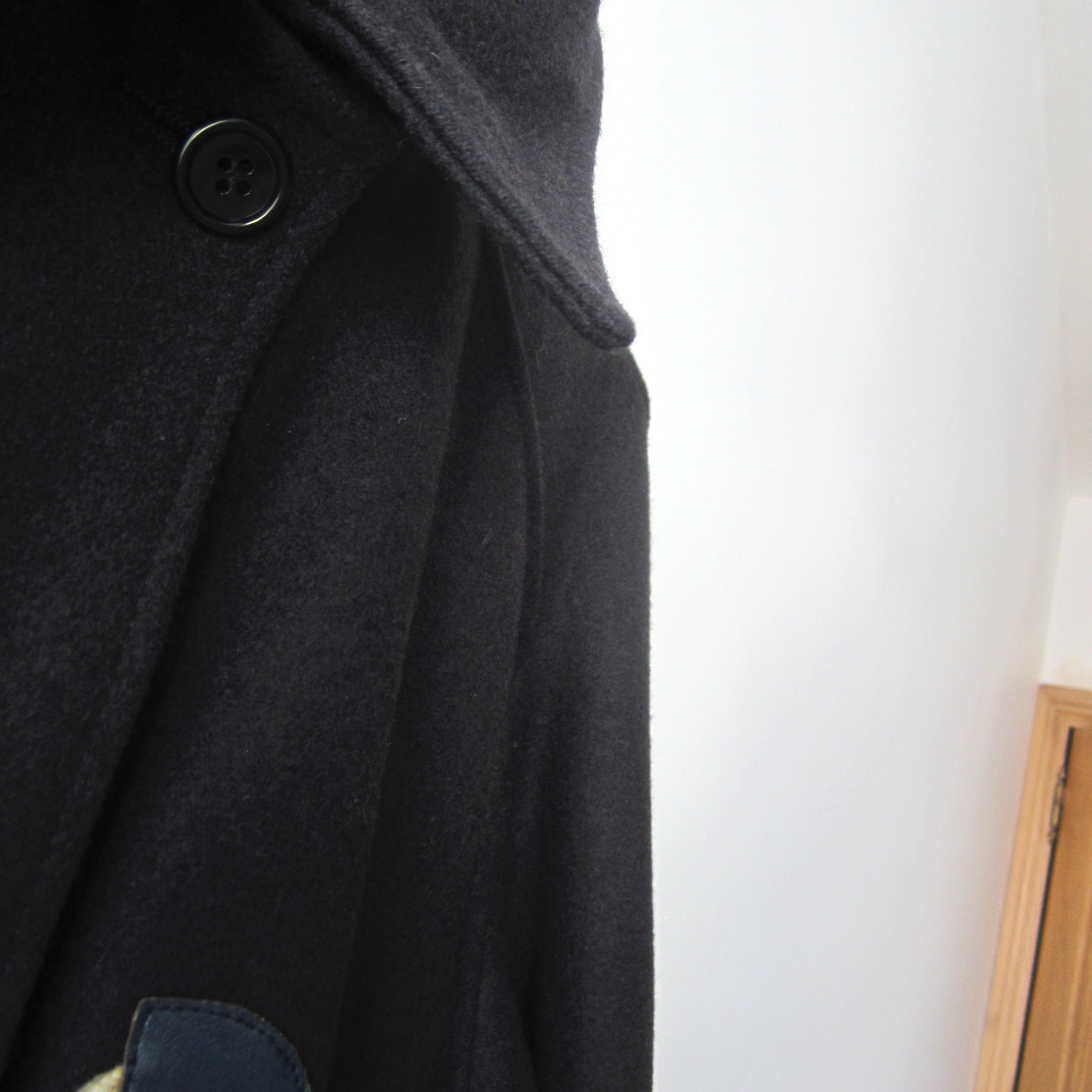 Vintage Women's Wool Blend Parka Jacket Dark Cropped Coat - Etsy