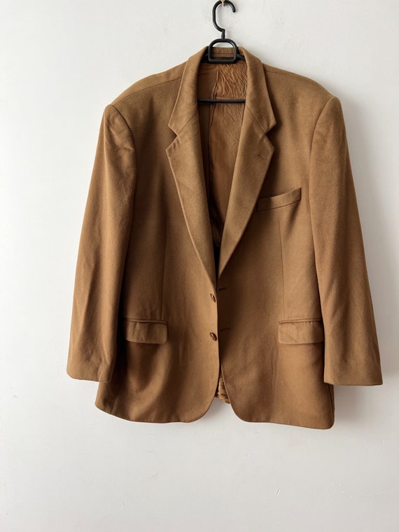 Vintage CORTEFIEL Jacket Wool Blend Cashmere Sport Coat Brown Soft Mens Blazer Retro Urban Casual Jacket Everyday Sports Coat Size Large Etsy