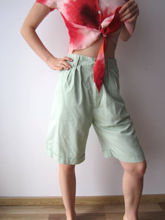 high waisted safari shorts