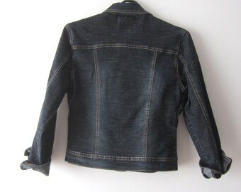 Vintage Dark Blue Washed Out Denim 