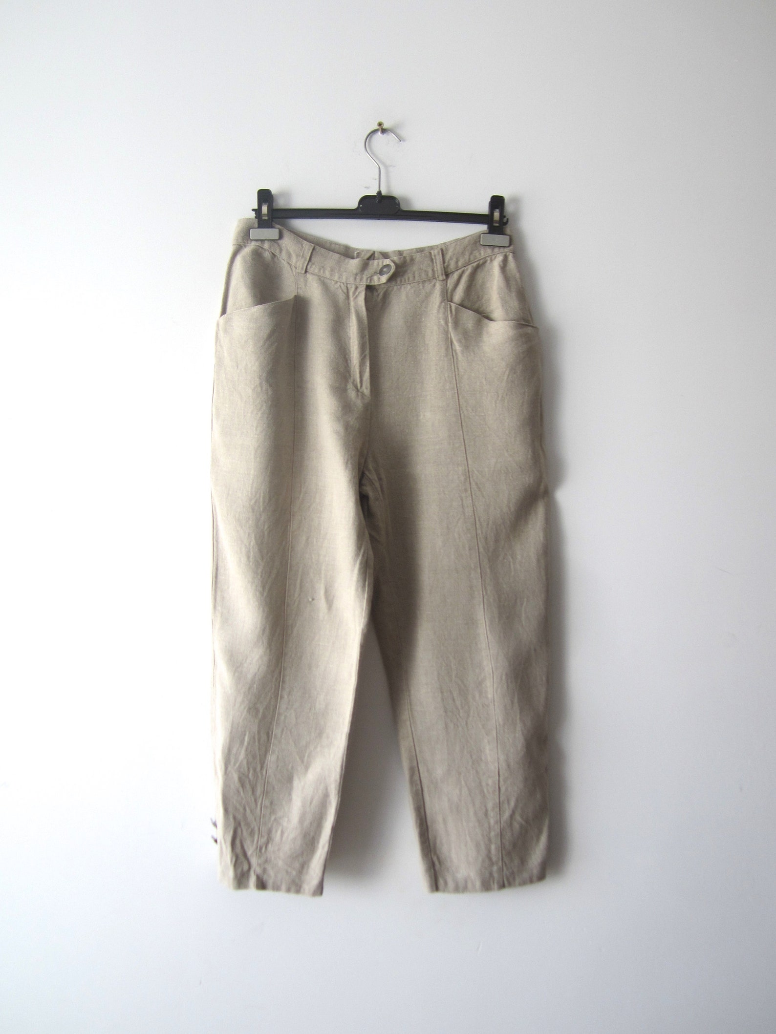 Vintage German Bavarian Women's Pants Natural Linen Dirndl - Etsy