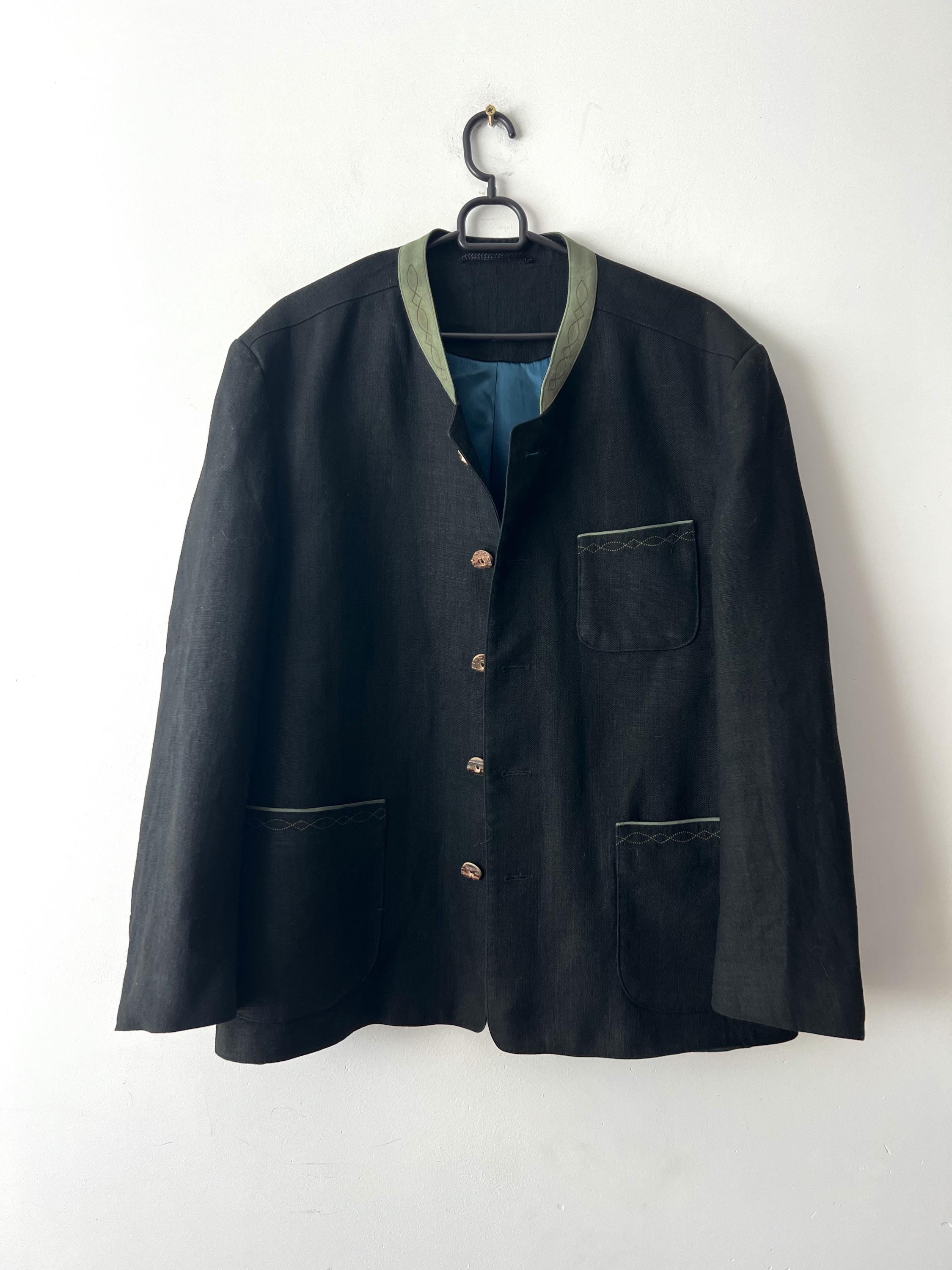 本革☆スウェード】チロリアンレザージャケット☆ユーロヴィンテージ