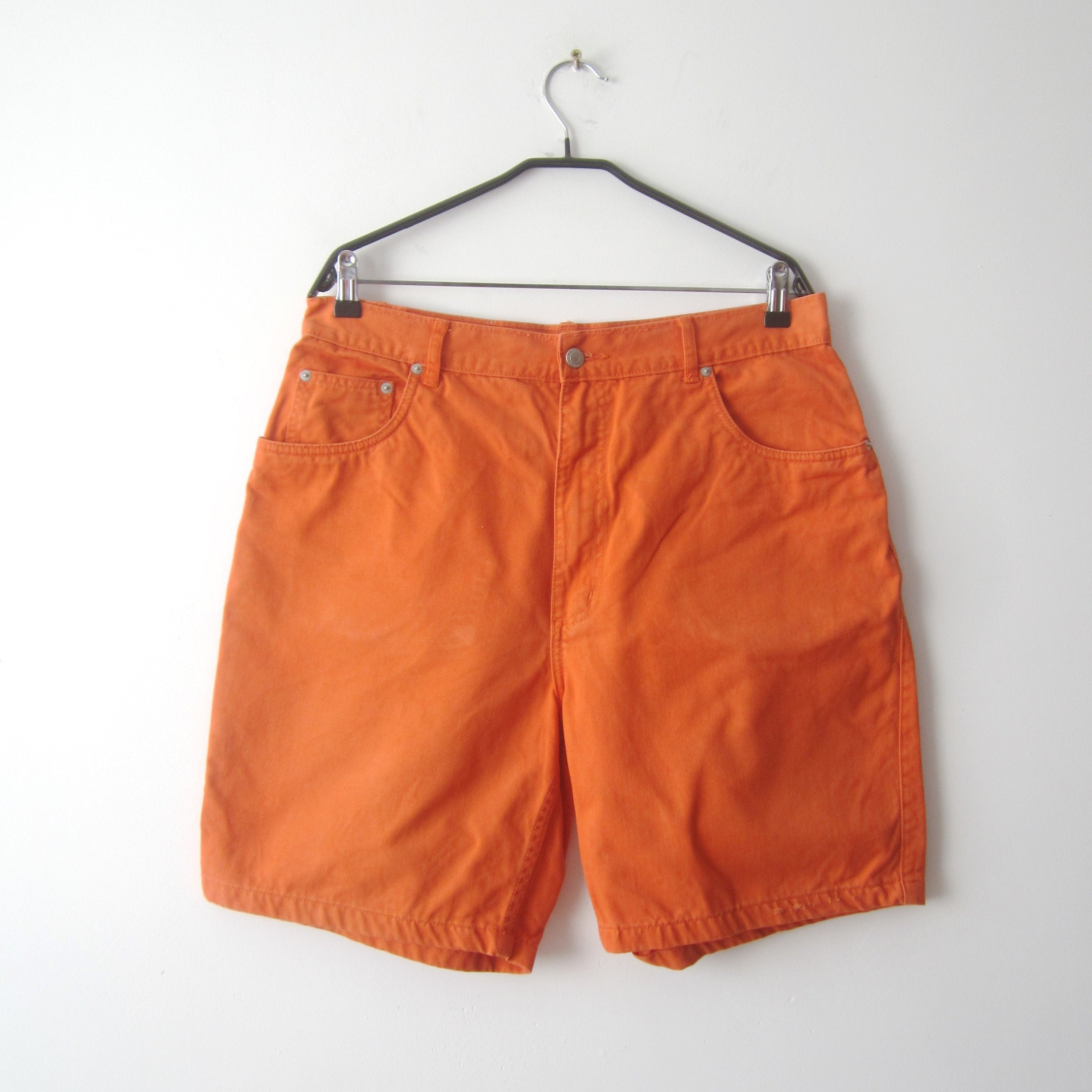 Vintage Men Denim Shorts Orange Shorts Classic Denim Shorts Comfortable  Mens Shorts Cotton Denim Shorts Size Large -  Canada