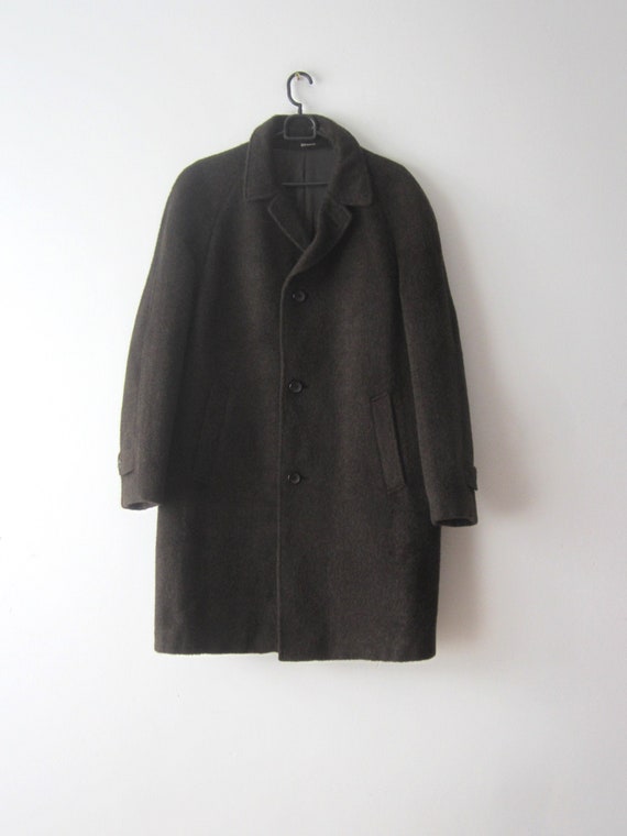 Vintage Businessman Coat Wool blend Mohair Coat Me